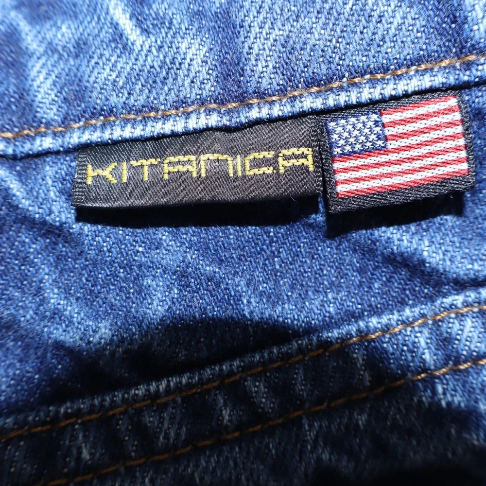 Kitanica Mens Tactical Denim Jeans Made in USA Dark Wash Straight Leg Size 36x30